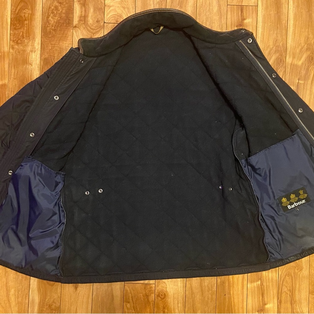 BARBOUR Powell Quill Bomber Jacket Men’s Large - Picture 3 of 4